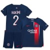 Maillot de Supporter Paris Saint-Germain 2023-24 Hakimi 2 Domicile Pour Enfant